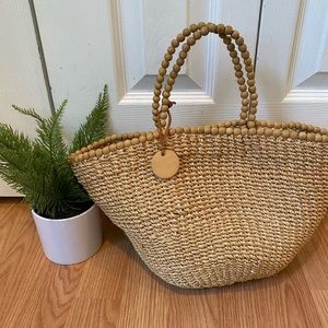 VINTAGE BEACH BAG!!